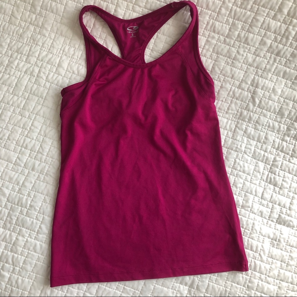 Champion Workout Top, burgundy, size S